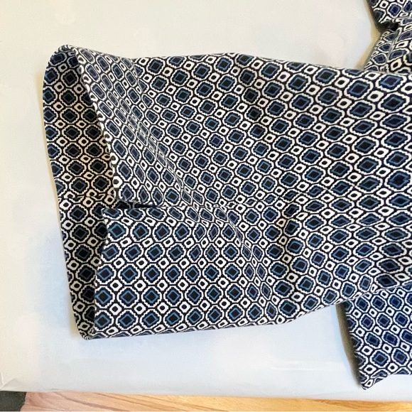 Hilary Radley geometric pattern stretch cropped slim leg pants - Picture 7 of 11